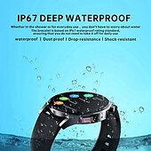 Χαμηλού Κόστους Smartwatch-QS39 Εξυπνο ρολόι 1.32 inch Έξυπνο ρολόι Bluetooth ΗΚΓ + PPG Παρακολούθηση θερμοκρασίας Βηματόμετρο Συμβατό με Android iOS Γυναικεία Άντρες Μεγάλη Αναμονή Κλήσεις Hands-Free Αδιάβροχη IP 67