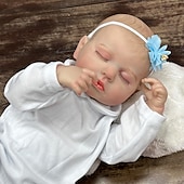 abordables Poupées-20 pouce Poupée Reborn Jouet pour Bébé &amp; Nourrisson Poupée Reborn Toddler Poupée Poupée bébé Reborn Bébé Loulou Nouveau née réaliste Cadeau Vinyle de silicone LOULOU cadeaux noël enfant avec