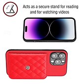 baratos Capas para iPhone-telefone Capinha Para iPhone 16 iPhone 15 Pro Max Plus iPhone 14 13 12 11 Pro Max Plus Mini SE Capa traseira Com Suporte com cordão Slot para cartão Retro TPU Couro PU