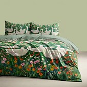 economico Set copripiumino-cartone animato fiori estivi animali tessuto spazzolato addensato letto matrimoniale copripiumino accogliente set aiuola set da 2 pezzi set da 3 pezzi peluche corto leggero e morbido