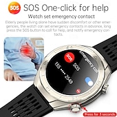 cheap Smartwatch-696 FD02 Smart Watch 1.46 inch Smartwatch Fitness Running Watch Bluetooth ECG+PPG Pedometer Call Reminder Compatible with Android iOS Women Men Hands-Free Calls Message Reminder IP 67 50mm Watch Case