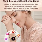 halpa Älykellot-696 NX7PRO Älykello 1.19 inch Älykello Bluetooth EKG + PPG Askelmittari Puhelumuistutus Yhteensopiva Android iOS Naisten Handsfree puhelut Viestimuistutus IP 67 40 mm kellokotelo