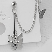 tanie Kolczyki-1 para Kolczyki drop Mankiet do uszu For Damskie Impreza / Wieczór Prezent Randka Stop Zwierzę