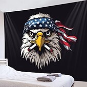 cheap 4th of July-4th of July Independence Day Hanging Tapestry Wall Art Large Tapestry Mural Decor Photograph Backdrop Blanket Curtain Home Bedroom Living Room Decoration Great Eagle