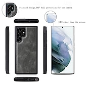 Недорогие Чехлы для Samsung-телефон Кейс для Назначение SSamsung Galaxy S24 S23 S22 S21 S20 Ultra Plus FE S25 Ультра Кошелек для карт Съемный Магнитный Молния Ретро ТПУ Кожа PU