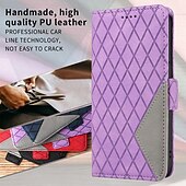 お買い得  iPhone用ケース-電話 ケース 用途 iPhone 16 iPhone 15 Pro Max iPhone 14 13 12 11 Pro Max Plus Mini SE ウォレットカードケース 磁石バックル 全身保護 キックスタンド 幾何学模様 TPU PUレザー