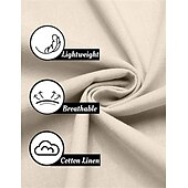 abordables Vacances-Homme Chemise Lin Chemisette Chemise d&#039;été Tenues de plage Chemise décontractée Chemise boutonnée Plein Vacances Curise Blanche Bleu Vert Kaki Manche Courte Revers Printemps été Vêtement Tenue Poche