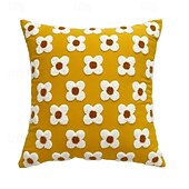 abordables Coussins tendances-1 pcs Polyester Housse de coussin, Floral Rectangulaire Carré Traditionnel Classique
