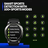 お買い得  スマートウォッチ-696 Stratos3pro スマートウォッチ 1.43 インチ スマート·ウォッチ ブルートゥース 歩数計 着信通知 睡眠サイクル計測器 と互換性があります Android iOS 男性 GPS ハンドフリーコール メッセージ受信通知 IP 67 46mmの時計ケース