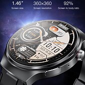 Χαμηλού Κόστους Smartwatch-696 V16 Εξυπνο ρολόι 1.46 inch Έξυπνο ρολόι Bluetooth ΗΚΓ + PPG Βηματόμετρο Υπενθύμιση Κλήσης Συμβατό με Android iOS Γυναικεία Άντρες Κλήσεις Hands-Free Υπενθύμιση Μηνύματος IP 67 Θήκη ρολογιού 48mm