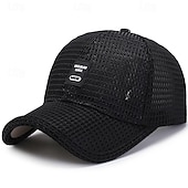 billige Baseballcaps for menn-Herre Baseballcaps Solhatt Trucker Hat Svart Blå polyester Netting Mote Fritid Gate Daglig عادي Justerbare Solkrem Pustende