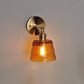 abordables Appliques murales d&#039;intérieur-applique en verre plug in/no plug lampe de chevet lampe de lecture tête de lit lumières murales e27 luminaire pour mur de fond salon