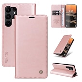 cheap Samsung Cases-Phone Case For Samsung Galaxy S24 S23 S22 S21 S20 Ultra Plus FE A54 A34 A14 Note 20 10 S25 Ultra Wallet Case Magnetic Full Body Protective Kickstand Retro TPU PU Leather