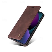Недорогие Чехлы для iPhone-телефон Кейс для Назначение айфон 16 iPhone 15 Pro Max iPhone 14 13 12 11 Pro Max Plus Кошелек для карт Полная защита тела Откидная подножка Разъем для карты Ретро ТПУ Кожа PU