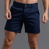 economico pantaloncini da lavoro-Per uomo Shorts Shorts Chino Bermuda Shorts da Lavoro Tasca Semplice Comodità Traspirante Corto Sport all'Aperto Quotidiano Elegante Casual / Sportivo Nero Bianco Micro-elastico