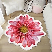 economico tappeti per soggiorno e camera da letto-Tappeti Tappeti A Forma Di Fiore Semplice Tappeto 3d Grande Fiore Tappetini Lavabili