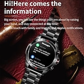 billige Smartklokker-LOKMAT COMET PLUS Smartklokke 1.43 tommers Smartklokke blåtann Skritteller Samtalepåminnelse Aktivitetsmonitor Kompatibel med Android iOS Dame Herre Lang ventetid Håndfri bruk Vanntett IP68 54mm