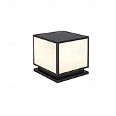 Недорогие Постовый свет-Лампа на колонне, водонепроницаемые светильники на наружных стойках, уличные фонари на колоннах, фонари на квадратных колоннах IP65, наружные водонепроницаемые светильники на алюминиевых стеклянных