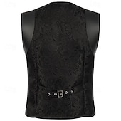 preiswerte Oberteile-Retro Vintage Mittelalterlich Renaissance Weste Prinz Edelmann Herren Halloween Karneval Maskerade LARP Karneval von Venedig Erwachsene