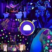 billiga LED-klotlampor-uv led svarta lampor glödlampa 9w e27 led svart glödlampa uv klass 395nm uv party kroppsfärg disco party fluorescerande bubbla självlysande party sovrum uv ljus fluorescerande affisch kroppsfärg