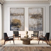 preiswerte Abstrakte Gemälde-handgemaltes beige-braunes abstraktes Ölgemälde handgemachte Wandkunst braune Leinwandgemälde moderne Wandkunst böhmische abstrakte Malerei neutral strukturiertes Ölgemälde Wandkunst Bild