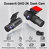 cheap Car DVR-3 Record The Car Inside and Outside The Car Behind The Car Wireless Tachograph 2K HD Night Vision APP Mobile Internet Recorder