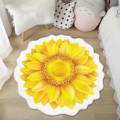 economico tappeti per soggiorno e camera da letto-Tappeti Tappeti A Forma Di Fiore Semplice Tappeto 3d Grande Fiore Tappetini Lavabili