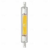 economico Tubo LED luminoso-led r7s tubo di vetro lampadina cob profondo dimmerabile senza sfarfallio 118mm ad alta potenza r7s lampada di mais j118 sostituire la luce alogena ac110v 220v paralumi