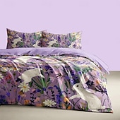 economico Set copripiumino-cartone animato fiori estivi animali tessuto spazzolato addensato letto matrimoniale copripiumino accogliente set aiuola set da 2 pezzi set da 3 pezzi peluche corto leggero e morbido