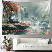 tanie gobelin boho-boho budda wiszący gobelin wall art duży gobelin mural wystrój fotografia tło koc zasłona strona główna sypialnia dekoracja salonu