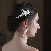 billige Bryllupshodeplagg-Hodepryd Legering Bryllup Elegant Bryllup Med Blomster Hodeplagg Hodeplagg