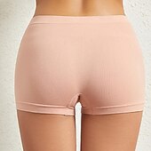 Недорогие Трусики-женские трусики корректирующее белье чистый цвет спорт базовые домашние тренажеры нейлон дышащие шорты лето весна домашняя одежда