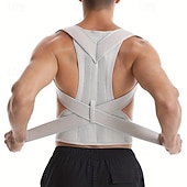 economico Bretelle &amp; Supporti-correttore di postura unisex regolabile, tutore di supporto per la schiena dalla vestibilità comoda per evitare di curvarsi, lavabile a mano
