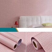 cheap Solid Color Wallpaper-Modern Vinyl Waterproof Removable Smooth Wallpaper Sticker Self-Adhesive Contact Paper for Furniture Stickers Kitchen Living Room 300x60cm