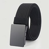 cheap Men&#039;s Belt-Men&#039;s Nylon Belt Waist Belt Black 1# Black Nylon Alloy Durable Adjustable Plain Outdoor Daily