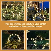 cheap Pathway Lights &amp; Lanterns-1pc 12LED Solar Garden Firefly Lamp, Swaying Lights 2 Flashing Modes Waterproof for Lawn Sidewalk Pathway Yard Patio