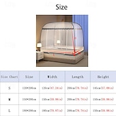 お買い得  ベッドの天蓋とドレープ-79インチ特大スペース蚊帳 ダブルドア 家庭用ネット 安全な害虫防止蚊帳 子供用 簡単に設置できるベッド用蚊帳