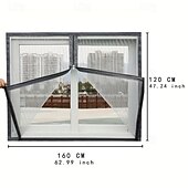 お買い得  窓とドアの画面-メッシュスクリーン蚊ネットウィンドウ用、夏の防虫カーテン、取り外し可能な家庭用スクリーンドア、目に見えないカスタムジッパー蚊ネット調整可能なスクリーンウィンドウ
