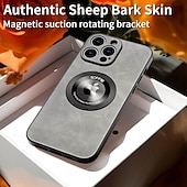 halpa iPhone-kotelot-puhelin Etui Käyttötarkoitus iPhone 16 15 14 Pro Max Plus 15 14 Pro Max 13 12 11 Pro Max Takakuori Tuella Tukee langatonta latausta Iskunkestävä TPU PU-nahka