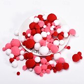 levne Antistresové pomůcky-2ks vysoce elastický gradient vánoční barevné plyšové koule diy plyšová koule dětské ručně vyráběné šperky materiál doplňky