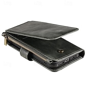 Недорогие Чехлы для Samsung-телефон Кейс для Назначение SSamsung Galaxy S24 S23 S22 S21 S20 Ultra Plus FE S25 Ультра Кошелек для карт Съемный Магнитный Молния Ретро ТПУ Кожа PU