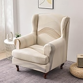 preiswerte Sesselabdeckung &amp; Armless Chair Cover-weicher, elastischer Tigerbankbezug, Freizeithockerbezug, karierter Rundum-Sofastuhlbezug