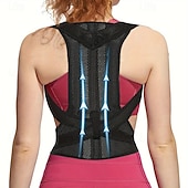 abordables Attelles et orthèses-1pc correcteur de posture unisexe-dos amélioré &amp; support d&#039;épaule - ajustement confortable et réglable pour un usage quotidien - soulagement des maux de dos &amp; améliore la posture