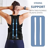 cheap Braces &amp; Supports-Back Brace Posture Corrector for Women and Men - Adjustable Posture Back Brace for Upper and Lower Back Pain Relief - Improve Back Posture and Lumbar Support