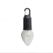 cheap Street Lights-Portable Camping Light LED Camping Lamp with Hook Portable Lantern Type-C Charging Waterproof for Hiking Fishing
