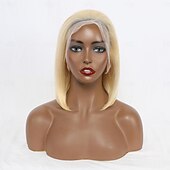 economico Parrucche lace front capelli veri-parrucca bob bionda capelli umani 613 parrucca anteriore in pizzo bob capelli umani 13x4 parrucca anteriore bionda in pizzo bob capelli umani pre pizzicati parrucca bob clorata con i capelli del