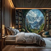 billiga landskap gobeläng-drömhus boksjälv hängande gobeläng väggkonst stor gobeläng väggmålning dekor fotografi bakgrund filt gardin hem sovrum vardagsrum dekoration