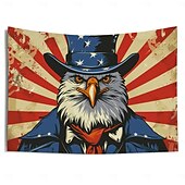 cheap 4th of July-4th of July Independence Day Hanging Tapestry Wall Art Large Tapestry Mural Decor Photograph Backdrop Blanket Curtain Home Bedroom Living Room Decoration Great Eagle