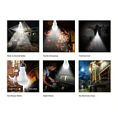 billige Utendørs Vegglamper-oppladbare solcellelyspærer hønsegårdslys med timer led solcellelys for innendørs hjem, hønsehus, utendørs campinglamper for telt, skur natt, nødstrømbrudd og ute