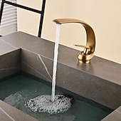 cheap Classical-Bathroom Sink Faucet - Classic Oil-rubbed Bronze / Nickel Brushed / Electroplated Centerset Single Handle One HoleBath Taps